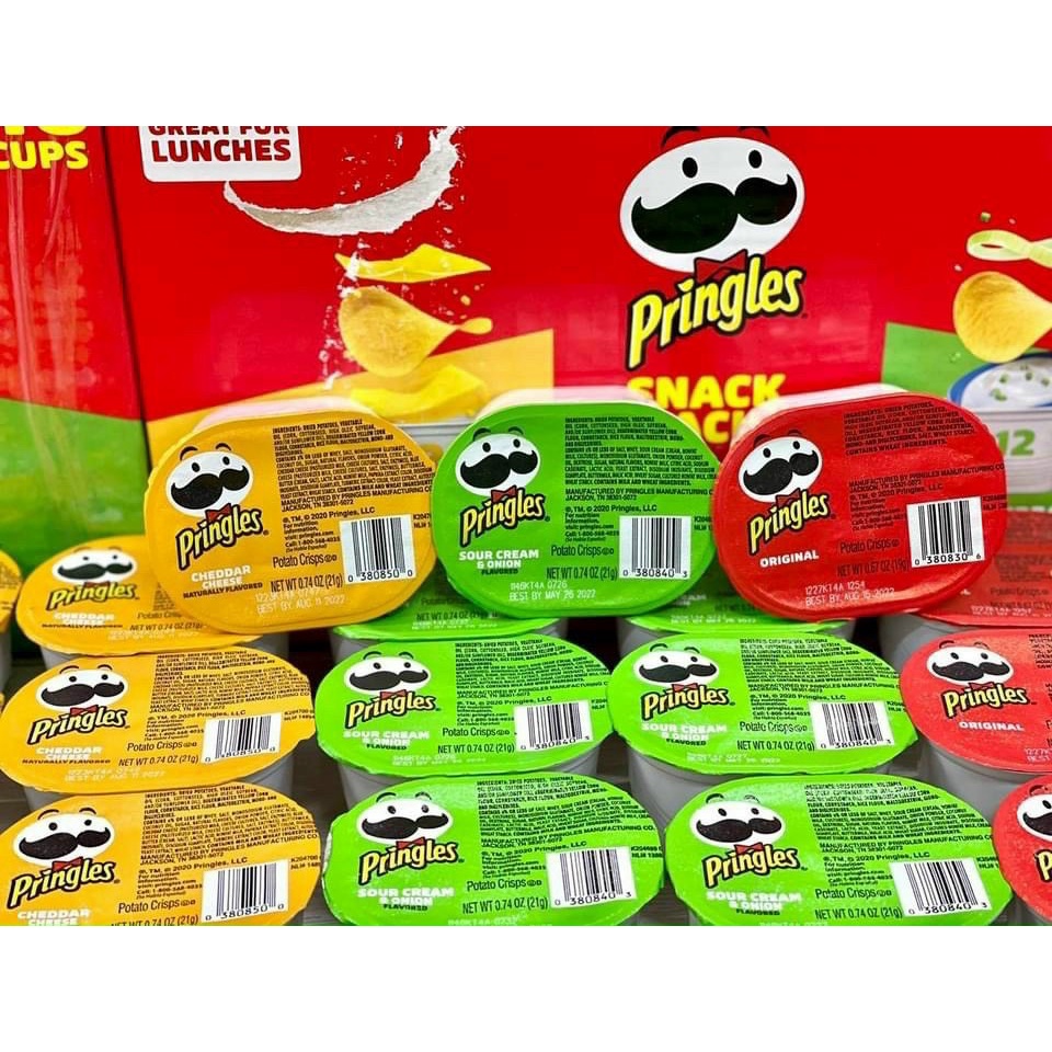 Khoai tây Pringles Mỹ mini cups