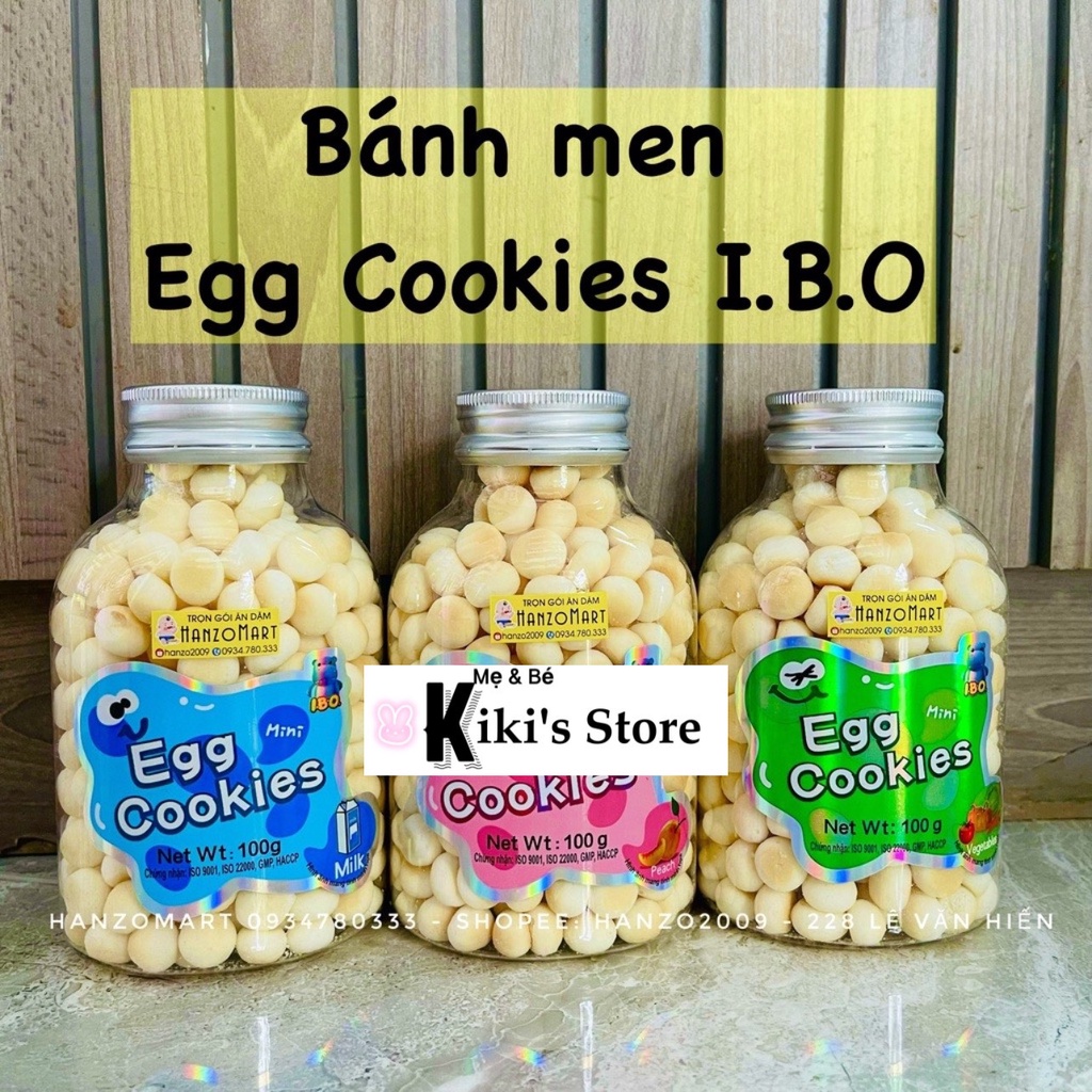 Bánh ăn dặm men bi sữa/ rau củ/trái cây/ pudding BIO đủ vị cho bé