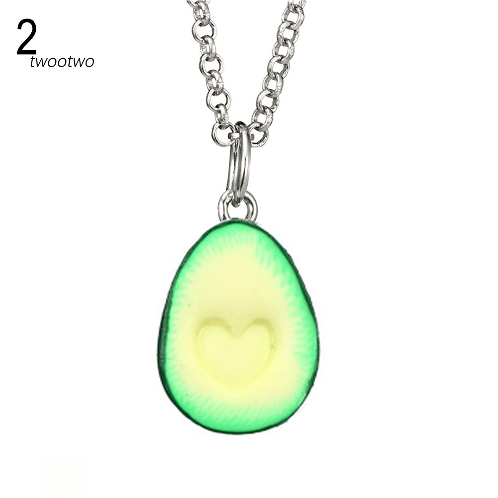 Vòng cổ Mặt Hình Quả Bơ 3d Dễ Thương Cho Cặp Đôi