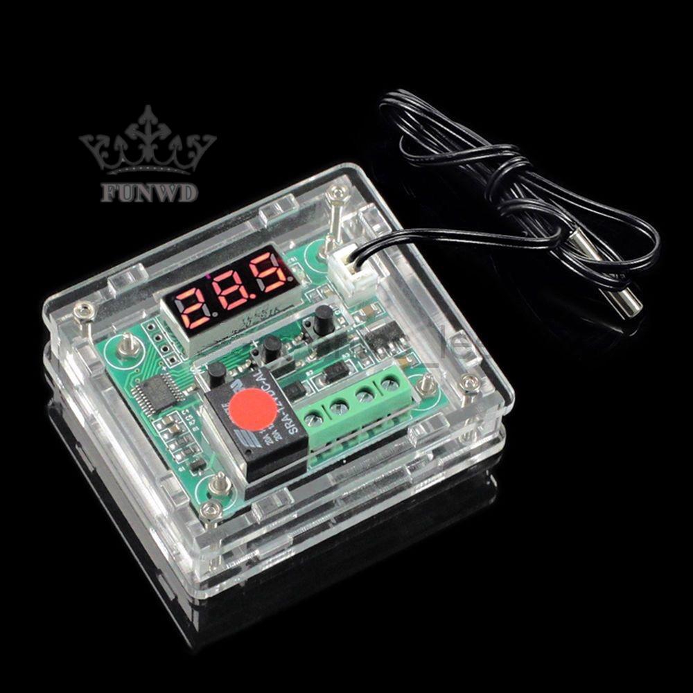1 Bảng Mạch Công Tắc Điều Khiển Nhiệt Độ Màu Đỏ -50-110 Dc 12v 10a 48x40mm