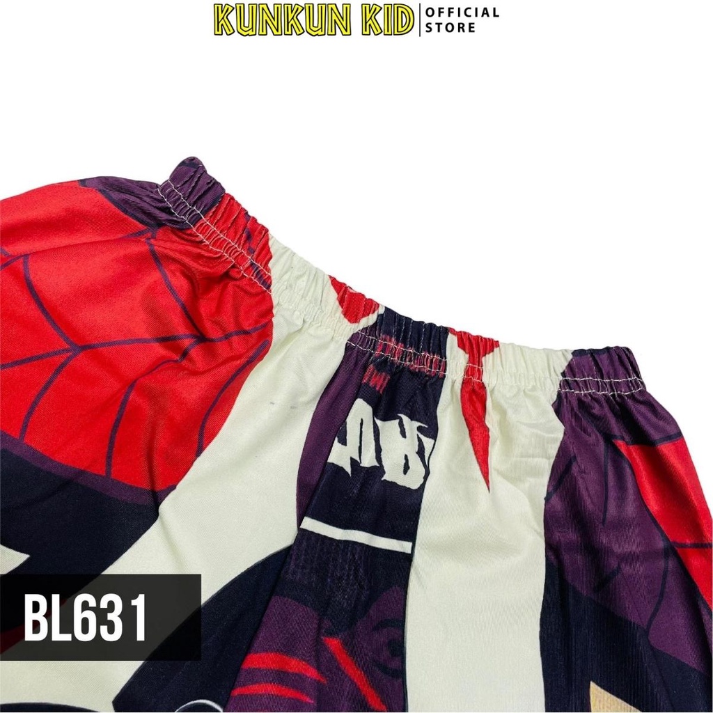 Quần áo bé trai chất Thun lạnh in hình người nhện spiderman Kunkun Kid BL631