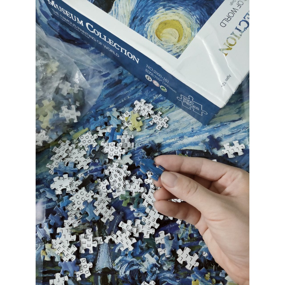 Tranh Ghép Hình 2000 Mảnh Jigsaw Puzzle Tranh Sơn Dầu/Puzzle Van Gogh/Puzzle  2000 PcsVan Gogh/Tranh Giấy Bồi Cao Cấp