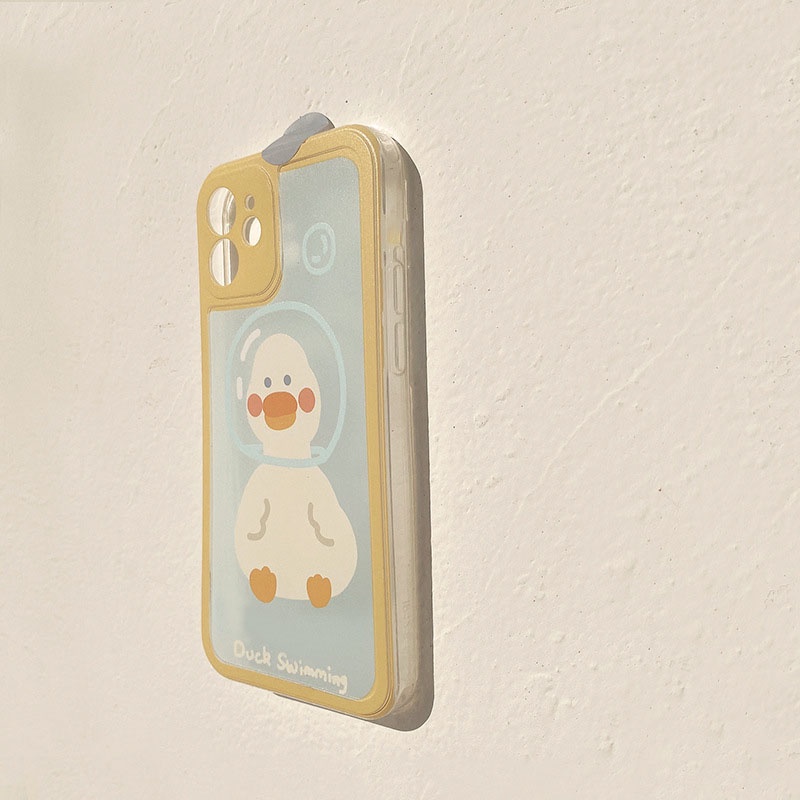 Ốp lưng iphone cạnh vuông Duck Swimming 6s/6plus/6splus/7plus/8plus/x/xs/xs max/11/11promax/12pro/12promax
