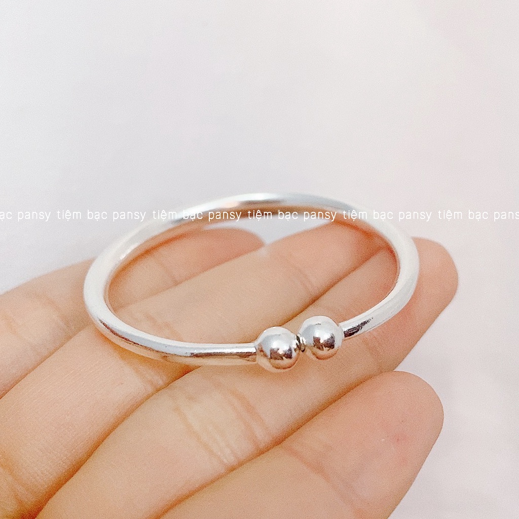 Vòng tay bạc khắc tên cho bé - Vòng cua trơn cho bé và mẹ bằng bạc ta thật an toàn