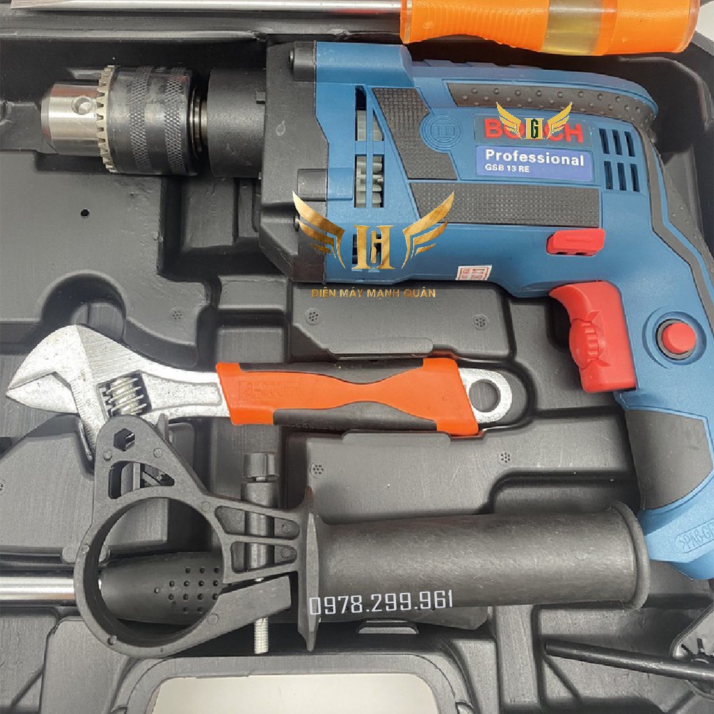 Máy Khoan | Máy Khoan Điện BOSH | Bộ Vali Đủ Đồ Nghề Chuyên Dùng Cam Kết Motor Đồng | Có chức năng búa khoan tường