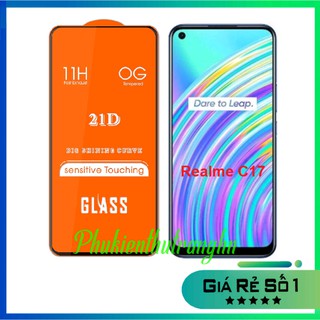 Kính Cường lực Realme C17 full màn hình cao cấp tặng kèm phụ kiện dán - phukienthutranghn