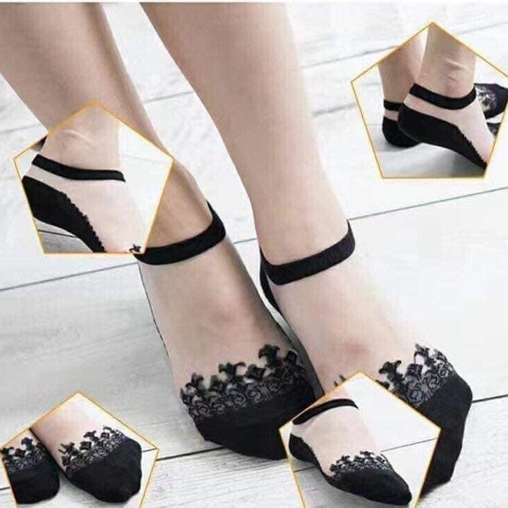 Lố 10 đôi tất hài ren công chúa