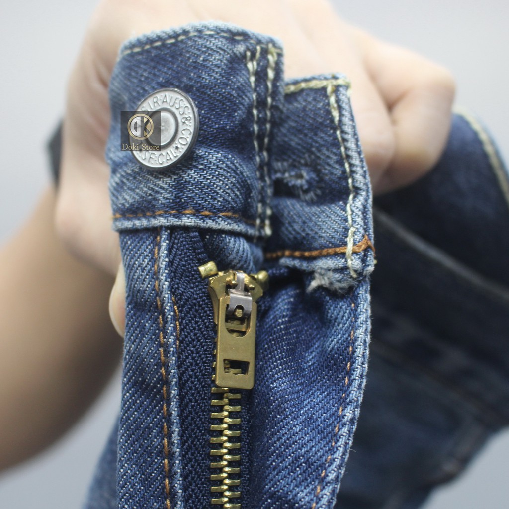 Quần Jean Ống Suông Nam Cao Cấp Xanh Truyền Thống, Quần Jean Nam Ống Rộng, Kiểu Dáng Chững Chạc Lịch Sự - DOKI SN-12 | BigBuy360 - bigbuy360.vn