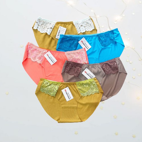 [Xã hàng] Quần lót nữ ôm mông phối ren mềm mịn | Quần sịp cotton nữ 3M | BigBuy360 - bigbuy360.vn