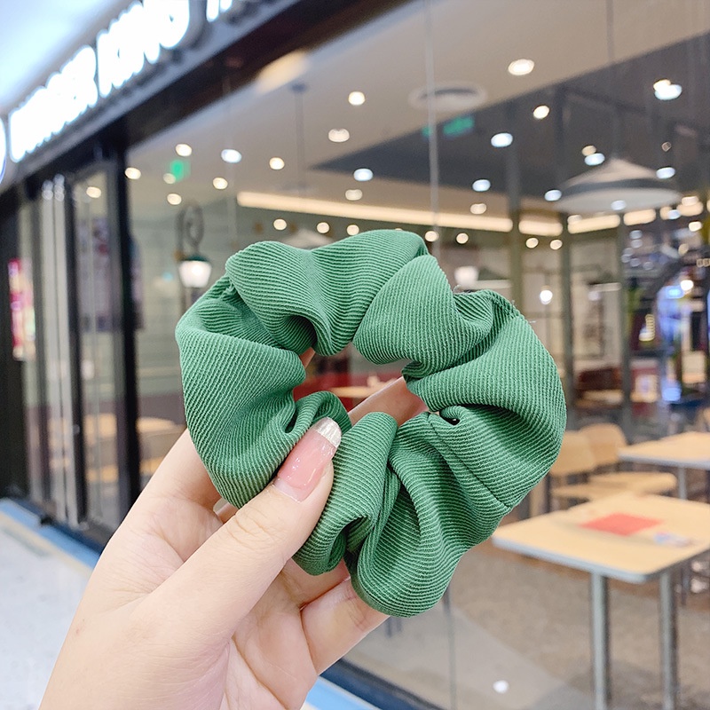 Dây Cột Tóc Màu Trơn Phong Cách Hàn Quốc Mới Cho Nữ