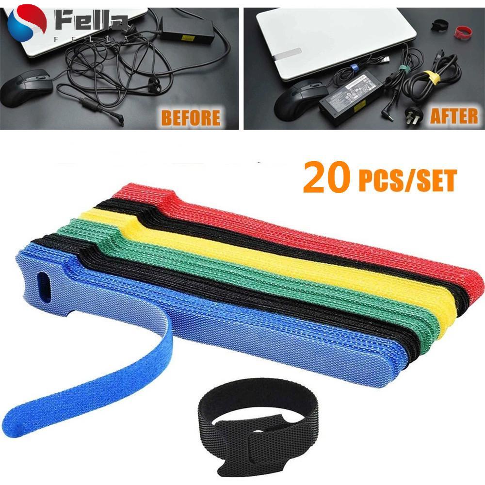 Bộ 20 Dây Quấn Dây Cáp / Dây Quấn Dây Cáp Máy Tính / Thắt Lưng / Dụng Cụ Sắp Xếp Gọn Gàng