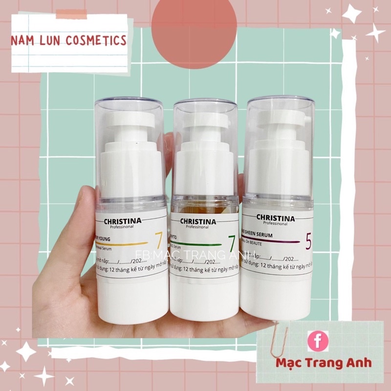 Tổng hợp các dòng serum Christina