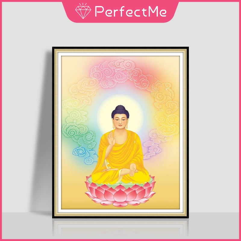 Bộ tranh đính đá 5D tự làm 30x40cm hình Đức Phật