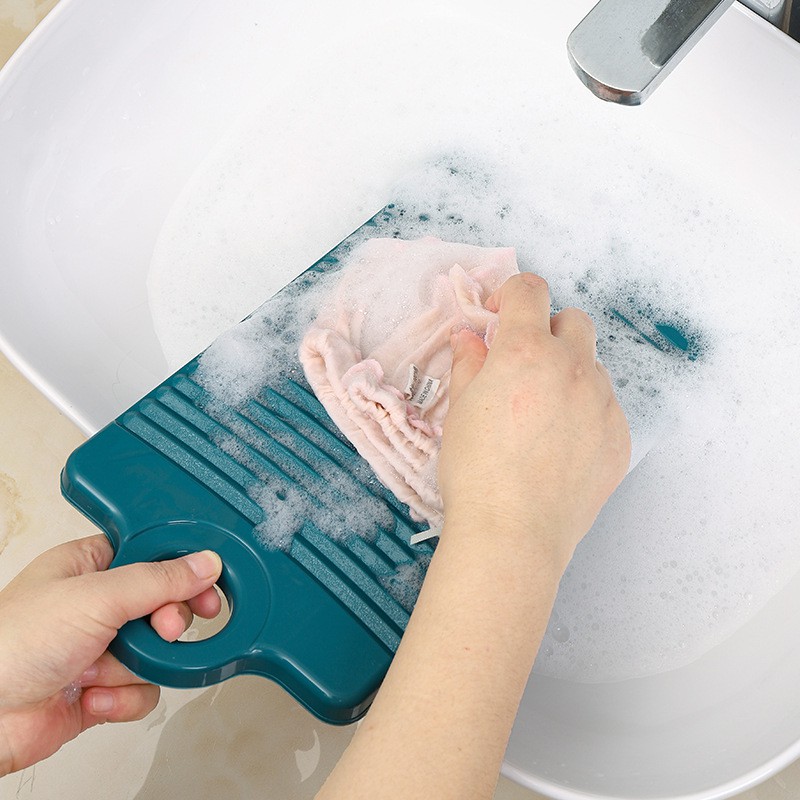 Hoho Hàng Gia Dụng Nhựa Chống Trượt Washboard Mini Nhỏ Washboard Hộ Gia Đình Giặt Tay Washboard Dày Tay Washboard Washboard