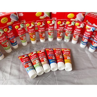 GEL DINH DƯỠNG, SÚP THƯỞNG CHO MÈO INABA CIAO CHURU TUÝP 80GR 6 VỊ