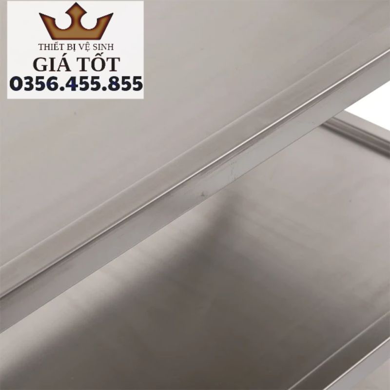 Xe đẩy inox 3 tầng dọn dẹp,dọn thức ăn nhà hàng,khách sạn - Hàng nhập khẩu