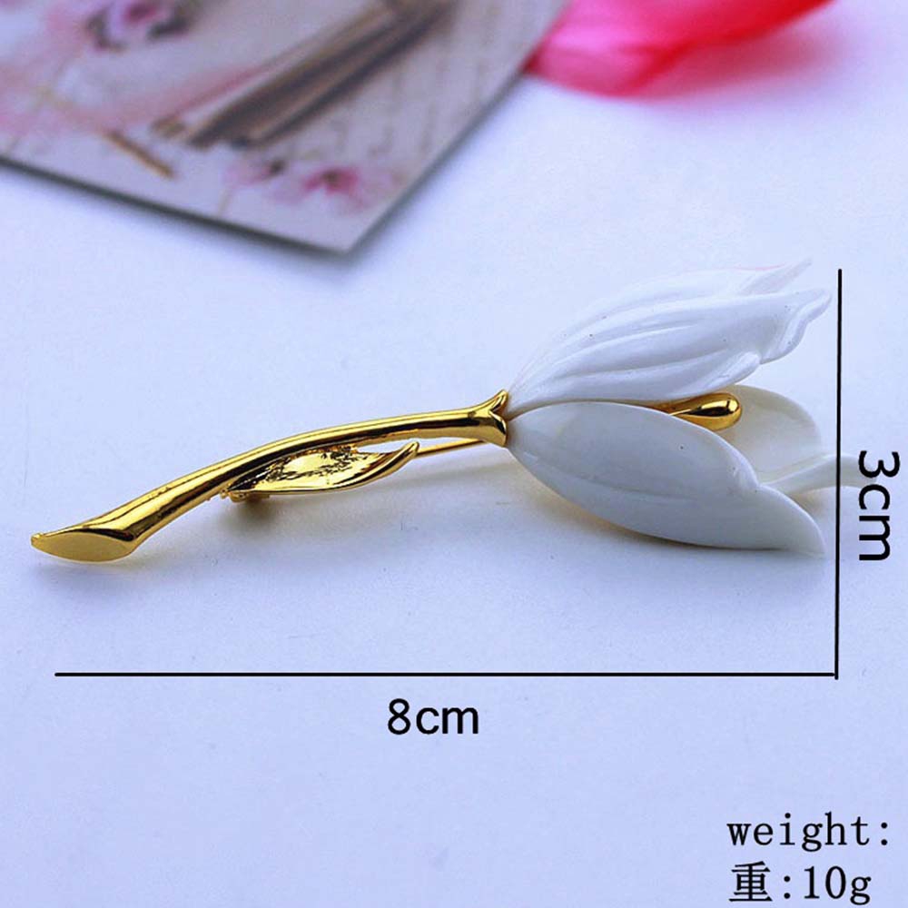 Trâm cài áo bằng nhựa hình bông hoa thời trang dự tiệc