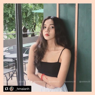 Áo 2 dây ngang thun borip