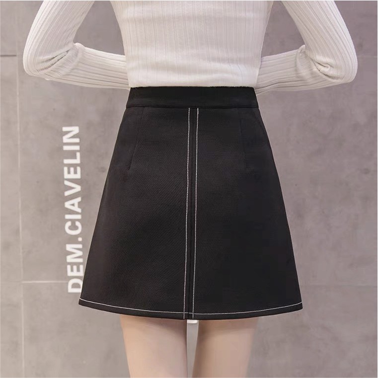 Chân váy ngắn chữ A cạp cao Morva, chân váy có đai, có quần lót trong hàng cao cấp - chất mềm không xù, không nhăn | BigBuy360 - bigbuy360.vn