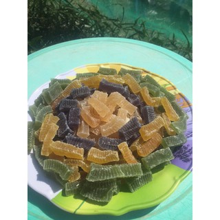 1KG MỨT RONG SỤN BIỂN MIX THẬP CẨM( LÁ DỨA, CHANH DÂY, GỪNG, ĐẬU BIẾC BẠC HÀ, LÁ CẨM)- NGỌT THANH ĐƯỜNG PHÈN