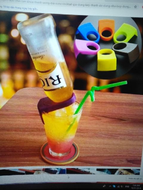 Nút gài chai beer/cocktail úp ngược