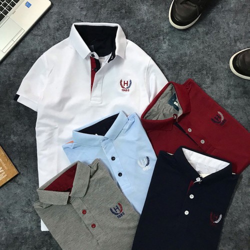 ÁO THUN THÊU LOGO H1985 CỰC ĐẸP VẢI COTTON 4 CHIẾU MỊN MÁT H1985-003 | BigBuy360 - bigbuy360.vn