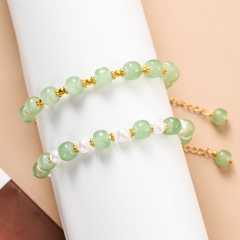 Vòng Tay Đá Ngọc Bích Hetian Trung Quốc Cổ Điển Sang Trọng Thời Trang