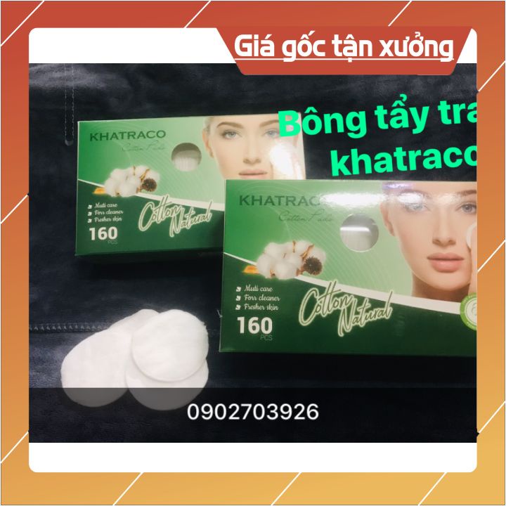 [tận gốc] bông tẩy trang khaitraco được làm từ 100% cotton thiên nhiên,mềm mại, mịm màng sợi lông dài kết cấu chặt chẽ $