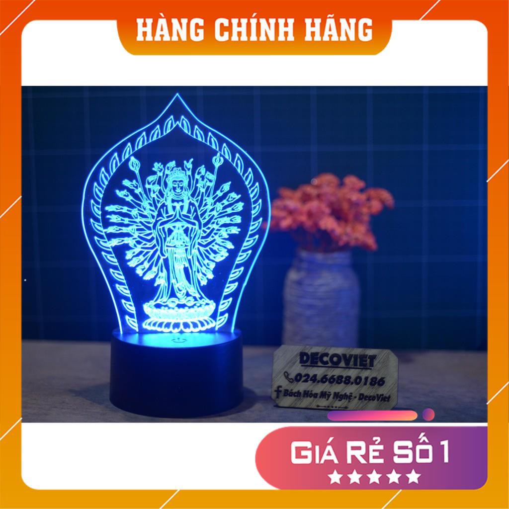 [Đèn Led 3D Hình Phật]  Đèn led 3D Full điều khiển, pin, đế 16 màu 4 chế độ sáng. Bảo hành đổi trả.[Giá Gốc Tận Xưởng]