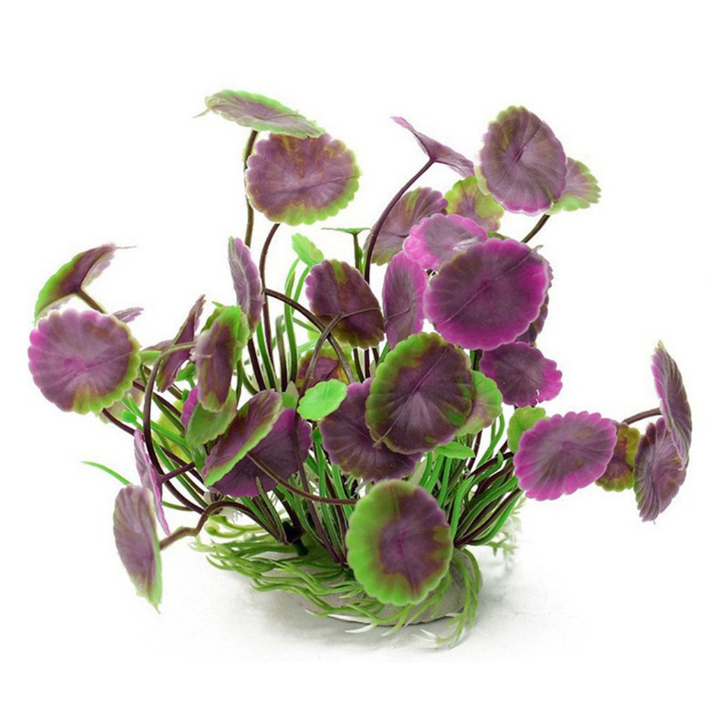 Lá Sen Nhân Tạo Trang Trí Bể Cá Tiện Dụng