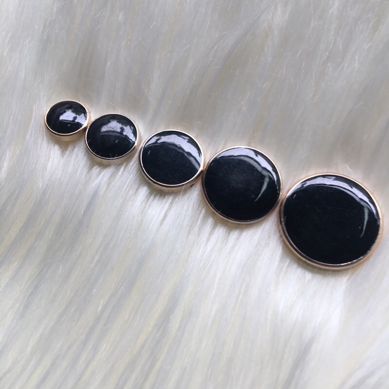 Set 5 NÚT ĐEN TRƠN NHIỀU SIZE