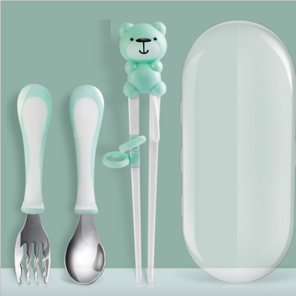 SET ĐŨA MUỖNG NĨA CHO BÉ TẬP ĂN