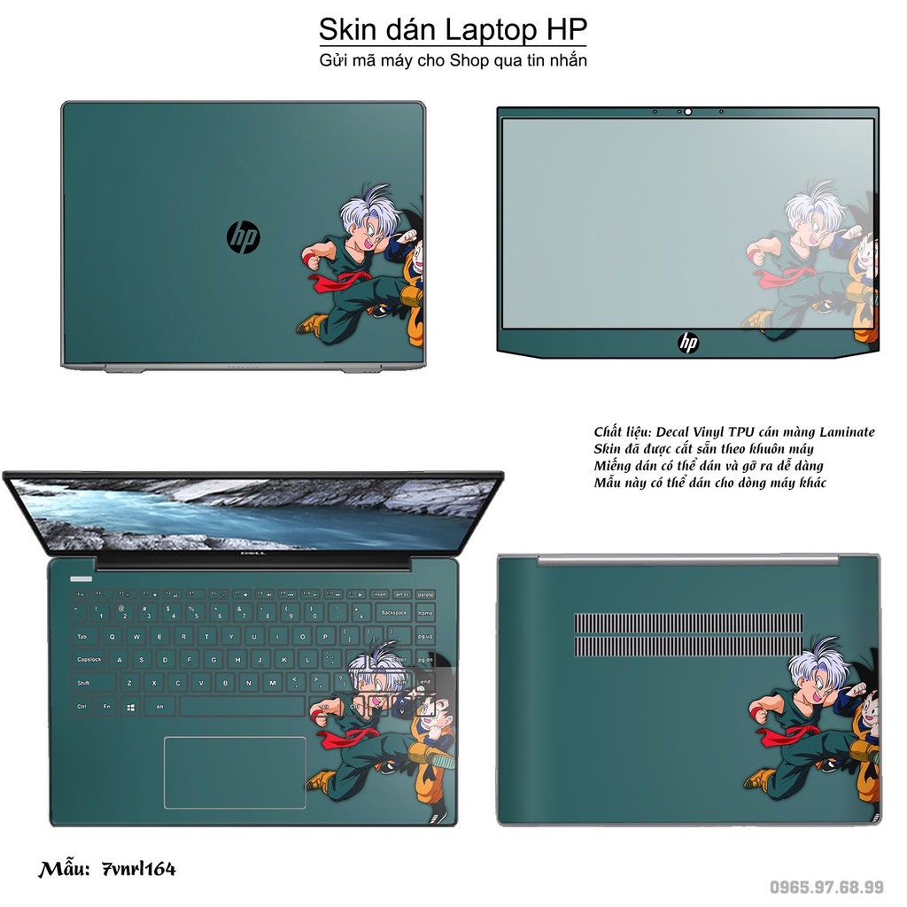 Skin dán Laptop HP in hình Dragon Ball _nhiều mẫu 3 (inbox mã máy cho Shop)