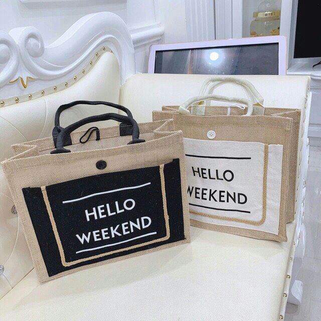 Túi cói hello weekend đang cực kỳ HOT