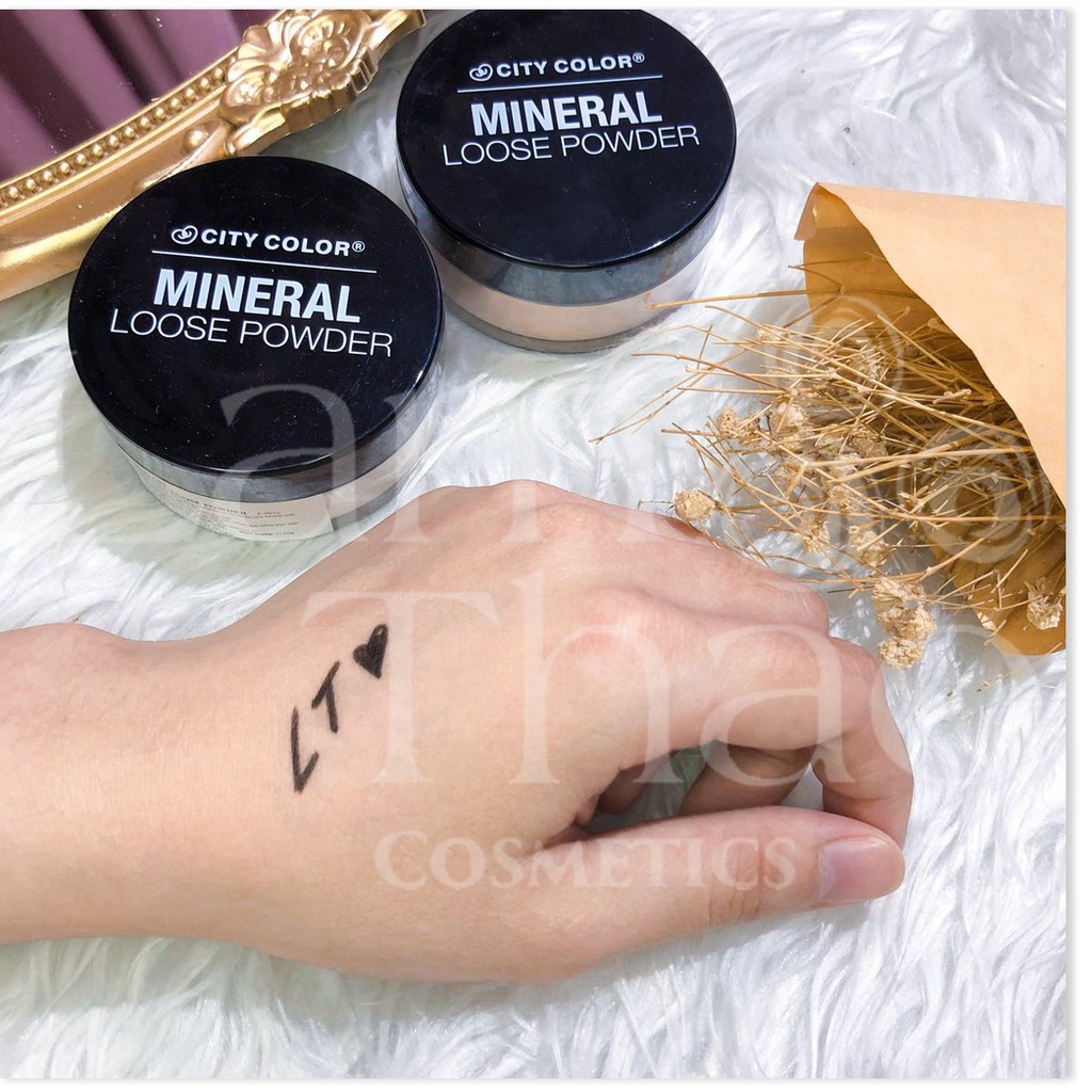 [Mã chiết khấu giảm giá sỉ mỹ phẩm chính hãng] Phấn Phủ Kiềm Dầu City Color Mineral Loose Powder