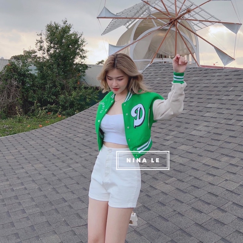 Áo Nỉ Bomber Dáng Crotop Nhiều Màu alohashop91