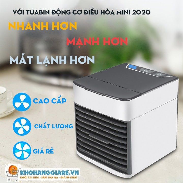 KÈM MÃ GIẢM GIÁ   Quạt Điều Hòa Mini - Máy Điều Hòa Phun Sương Tạo Độ Ẩm - Siêu Mát