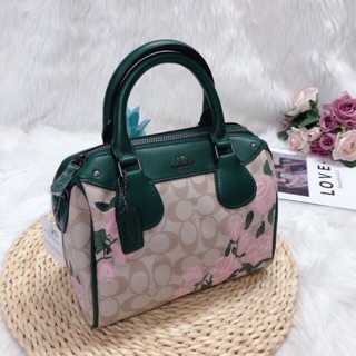 🆘Rẻ vô địch🆘 Túi trống Coach hoạ tiết phối hoa siêu đẹp