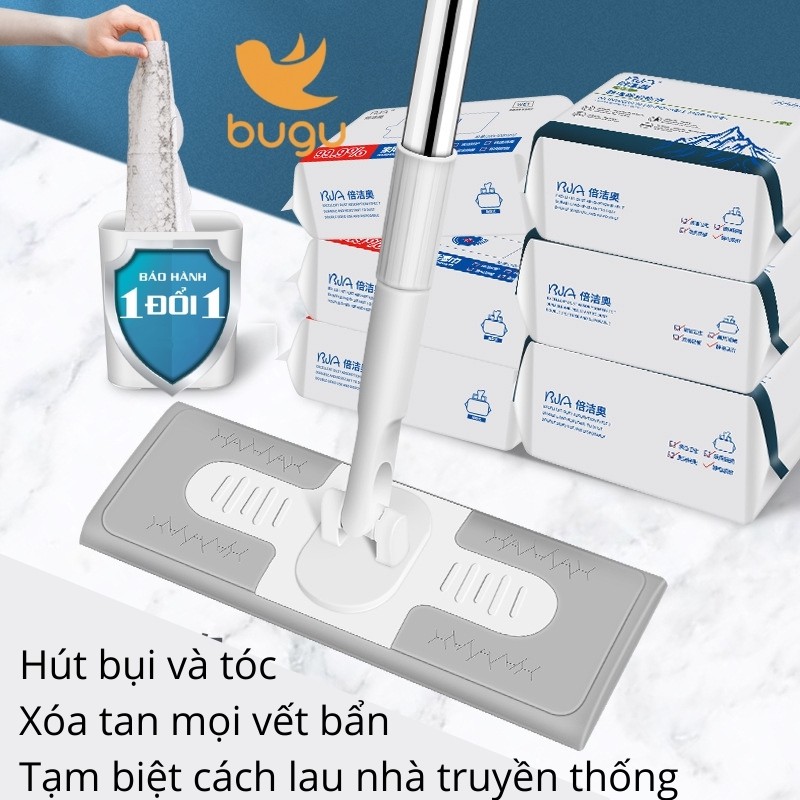 Cây Lau Nhà Khăn Tĩnh Điện Hút Bụi Tóc Và Loại Bỏ Mọi Bụi Bẩn Và Vết Dơ Cứng Đầu