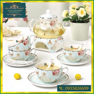Bộ ấm chén gốm sứ pha trà cao cấp