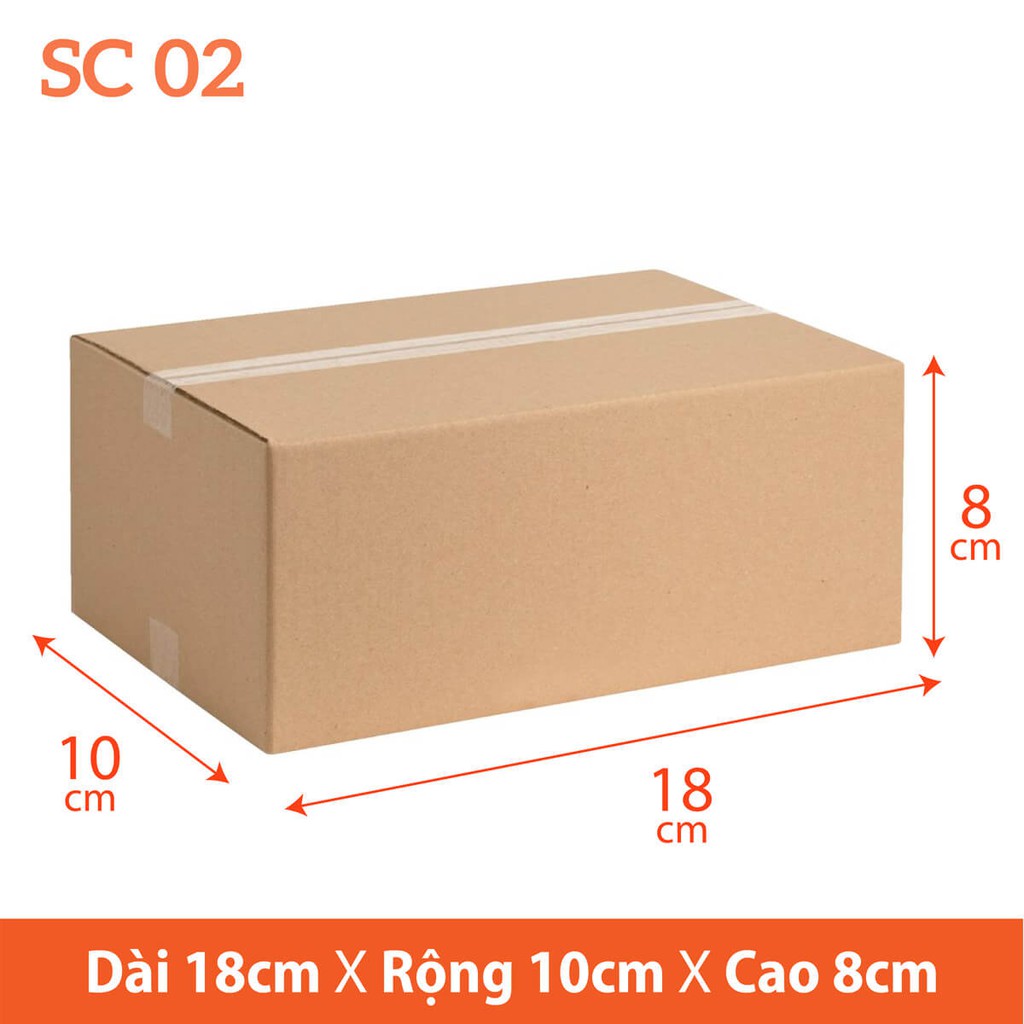 Combo 100 Hộp Đựng Hàng SHIP COD SC02( 18x10x8)