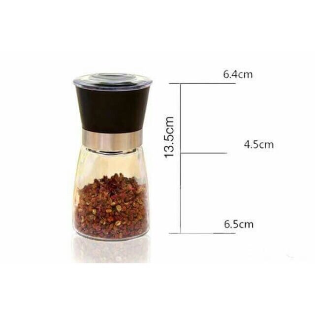 Lọ xay tiêu thủy tinh tiện dụng