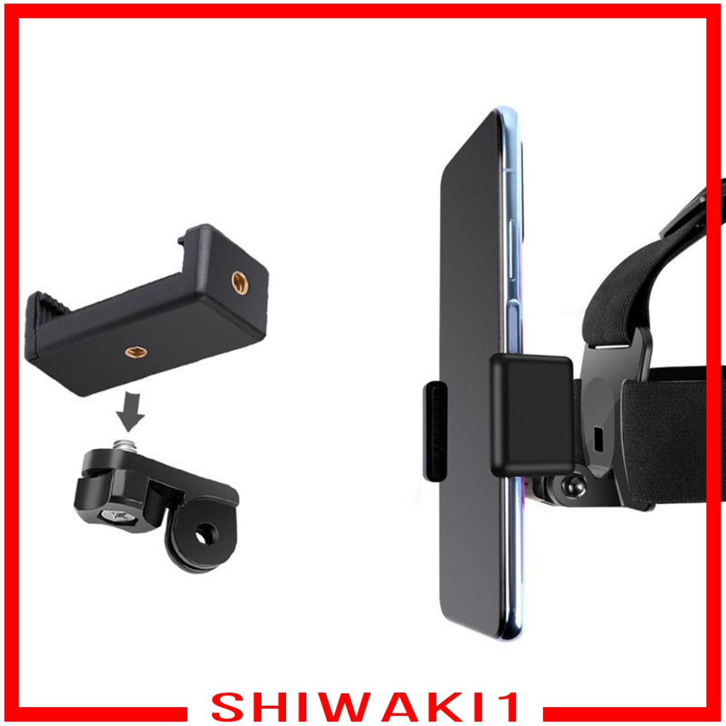 Dây Đeo Đầu Chuyên Dụng Cho Máy Ảnh Thể Thao Gopro Màu Đen Shiwaki1