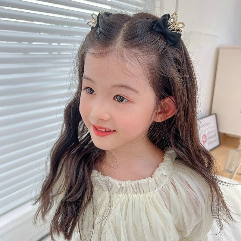 Kẹp TóC HìNh Nơ Tai Thỏ ĐíNh Kim Cương Giả ThờI Trang Cho Nữ