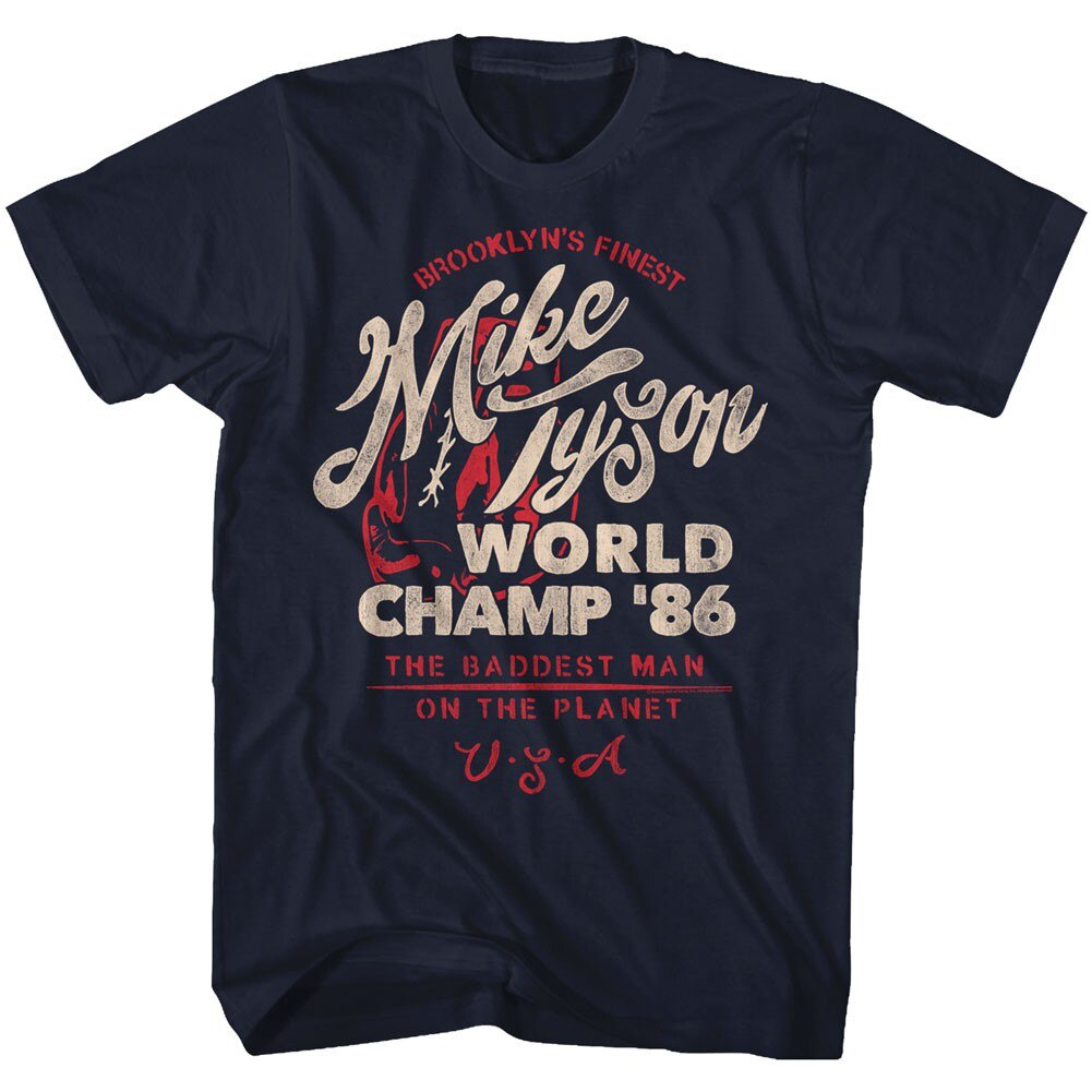 GILDAN Áo Thun Nam Tay Ngắn In Hình Boxing Mike Tyson Brooklyn Cá Tính S3Xl