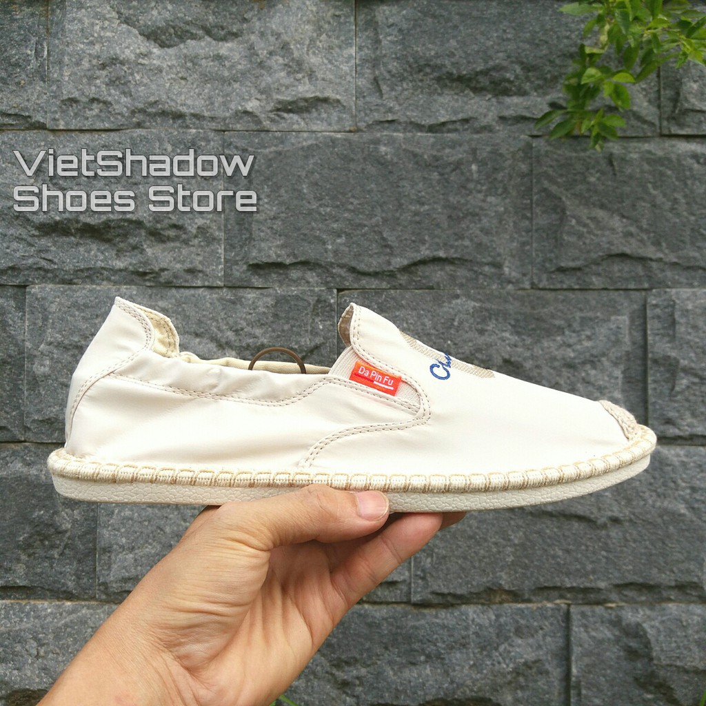 Slip on nam - Giày lười vải nam cao cấp "Champion" - Vải polyester màu (Be) - Mã SP 2923 | BigBuy360 - bigbuy360.vn