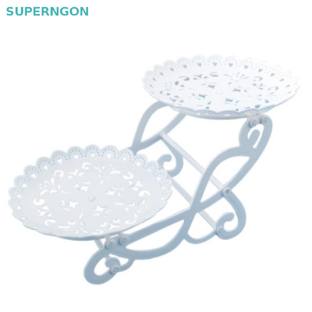 Set 1 / 2 Giá Đỡ Bánh Cupcake / Snack / Trái Cây Ba Tầng Sáng Tạo