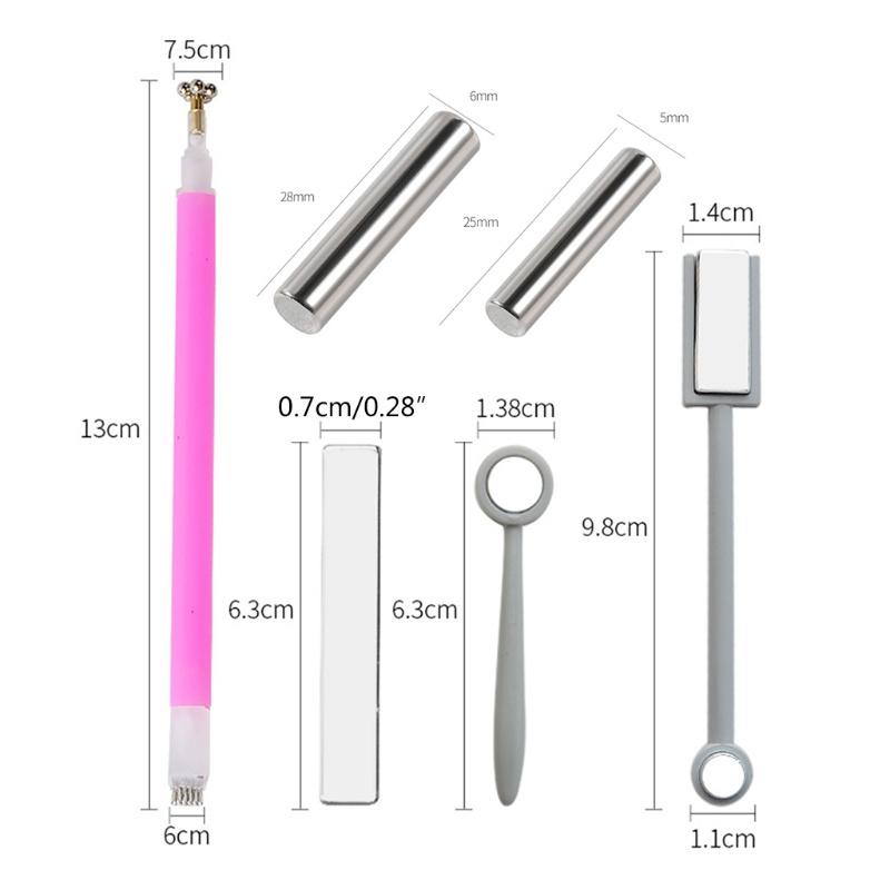 1 Thanh Nam Châm Tạo Hiệu Ứng Mắt Mèo 3D Cho Sơn Móng Tay UV Gel