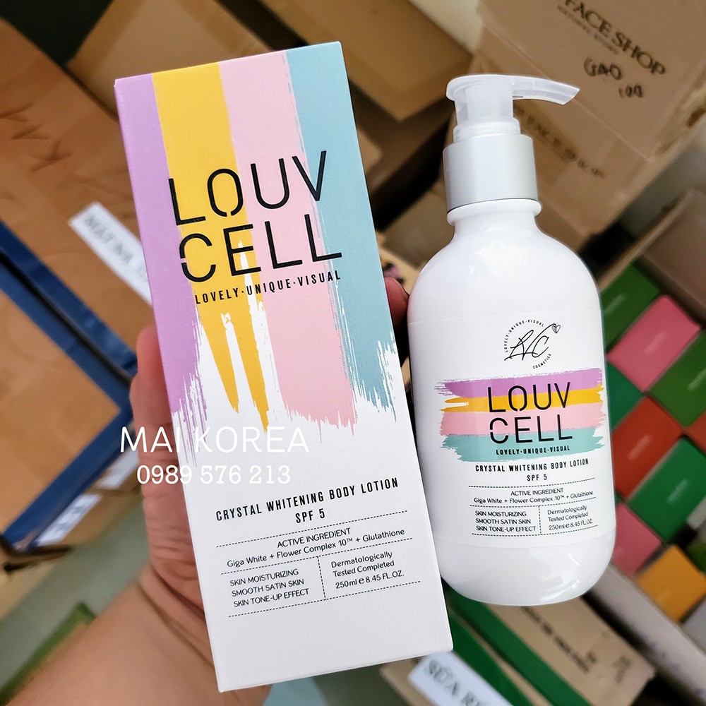 Kem dưỡng trắng da body Louv Cell 250ml