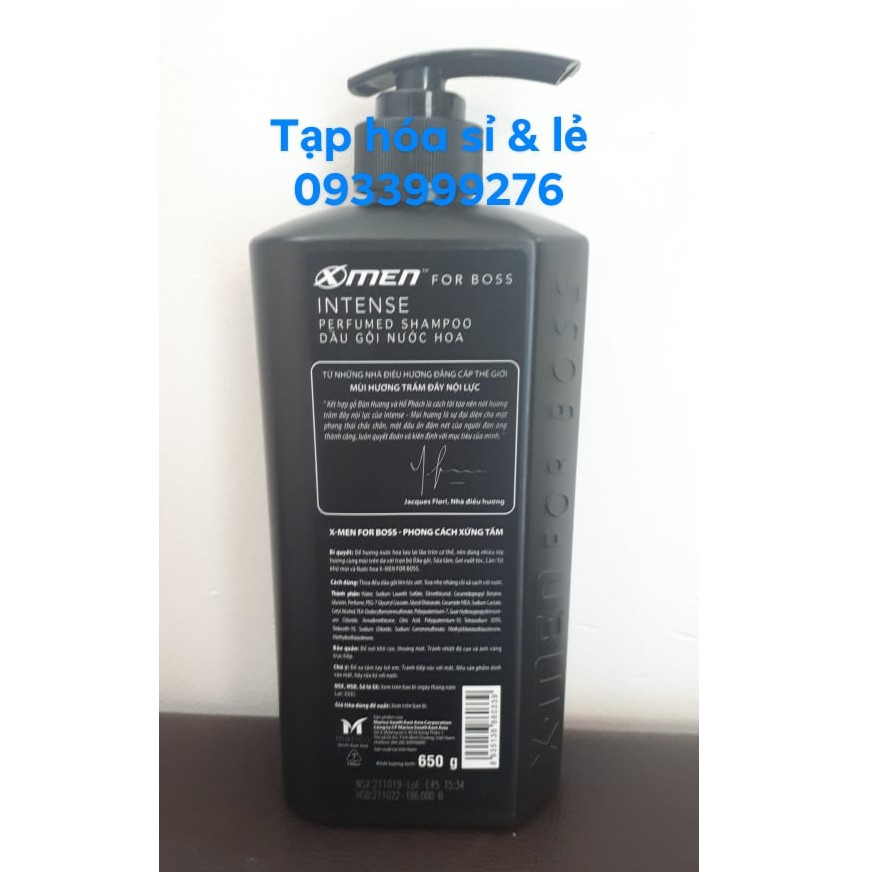 Dầu gội/ sữa tắm X-men ForBoss 650gr 3 loai xmen